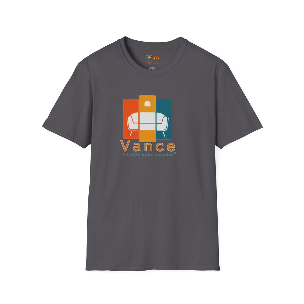 Retro Slightly Used Couch "Vance" Graphic T-Shirt | Vintage Sofa Illustration