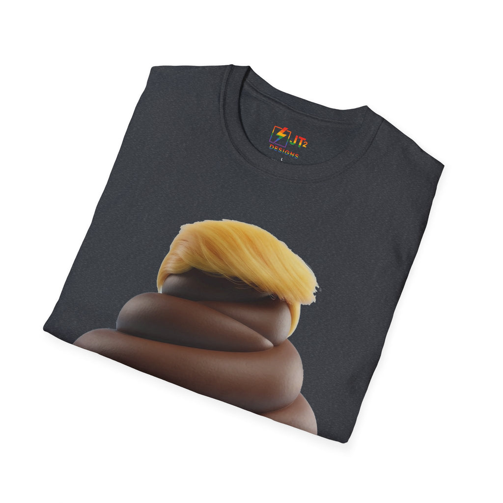 Pile of Shit with Trump Hairstyle T-Shirt | Political Satire Tee