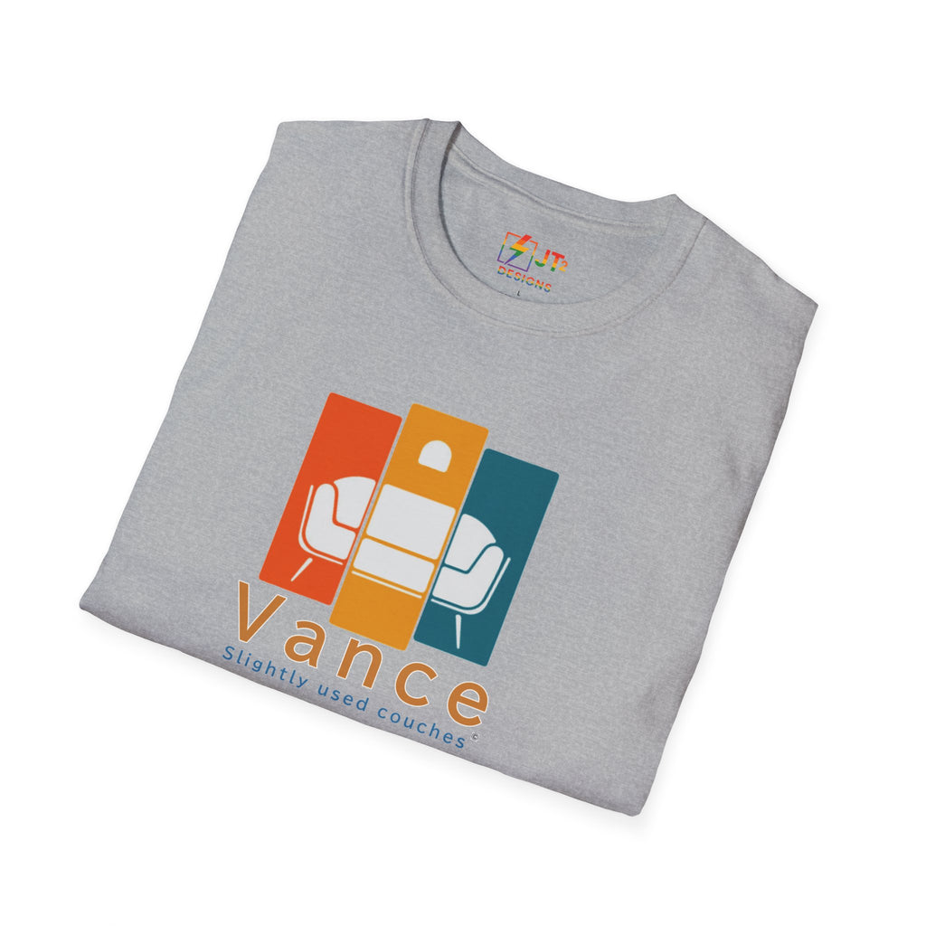 Retro Slightly Used Couch "Vance" Graphic T-Shirt | Vintage Sofa Illustration