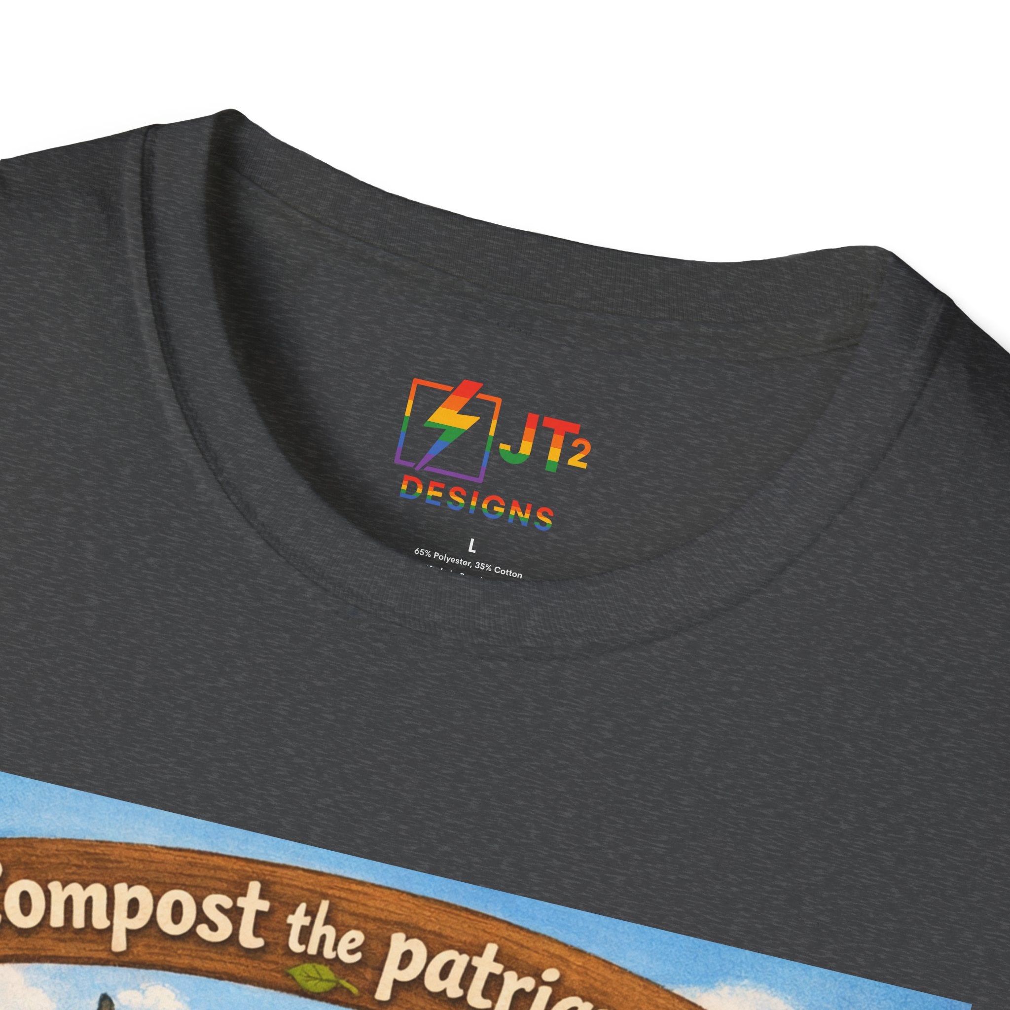Cute Animals Composting the Patriarchy T-Shirt | Feminist Eco Design